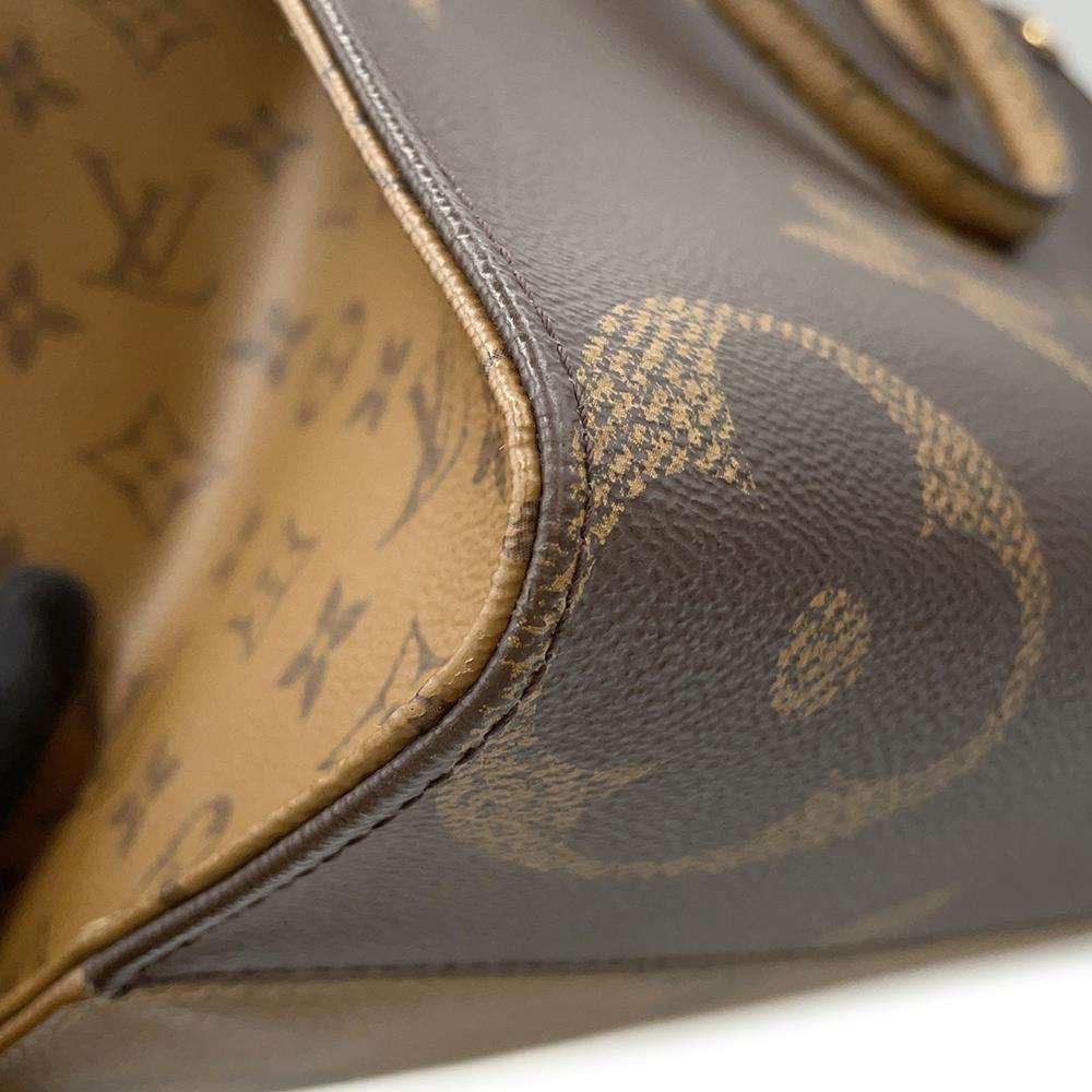 Louis Vuitton Go Reverse the MM Bag Handbag Giant Tote Monogram On - Picture 7 of 10